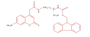 L-Lysine, N6-[2-[7-(dimethylamino)-2-oxo-2H-1-benzopyran-4-yl]acetyl]-N2-[(9H-fluoren-9-ylmethoxy)carbonyl]-